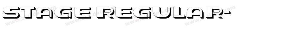 Stage Regular字体转换